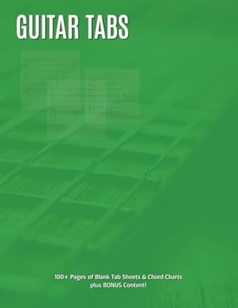 Thumbnail image of the Guitar Tabs book cover featuring bold text and tablature grid lines, designed for musicians and songwriters.